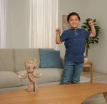 Mattel Marvel Plush, Dancing Groot English-Speaking Soft Toy, 13 Inches Tall with Sound, Phrases, Music & Dance Moves