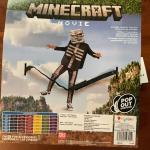 Minecraft Movie Skeleton Costume Size 8 Includes: Jumpsuit,Pop Out Torso, Mask