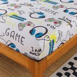 qjmiaofang Gaming Bedding Set Twin 6 Pieces Game Comforter Sets for Kids Boys Video Game Bed in A Bag with Controller Sheets All Season Gamepad Printed Children Gaming Bed Set with Pillowcase Decor