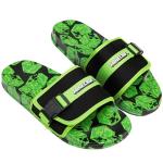 Get Trend Minecraft Slides for Boys, Summer Sandals Slip On Indoor Outdoor Creeper Kids Footwear, Gifts for Gamers US 11 to 7 (2.5/3.5 US, Green Minecraft)