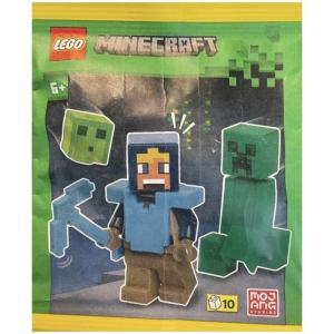 Lego Minecraft Foil / Paper Pack #662508 Diamond Hero with Creeper and Slime