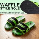 Get Trend Minecraft Slides for Boys, Summer Sandals Slip On Indoor Outdoor Creeper Kids Footwear, Gifts for Gamers US 11 to 7 (2.5/3.5 US, Green Minecraft)