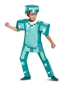 Blue Armor Deluxe Minecraft Costume, Medium