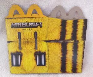 McDonald's Minecraft Movie Bee Happy Meal Food Box 2025