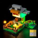 Brickshining LED Lighting Compatible with Lego 21585 Minecraft Chicken Farm - JUST Lights,Light Kit Compatible with Lego Chicken Farm 21585,NOT Included The Mode