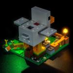 Brickshining LED Lighting Compatible with Lego 21585 Minecraft Chicken Farm - JUST Lights,Light Kit Compatible with Lego Chicken Farm 21585,NOT Included The Mode