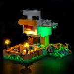 Brickshining LED Lighting Compatible with Lego 21585 Minecraft Chicken Farm - JUST Lights,Light Kit Compatible with Lego Chicken Farm 21585,NOT Included The Mode