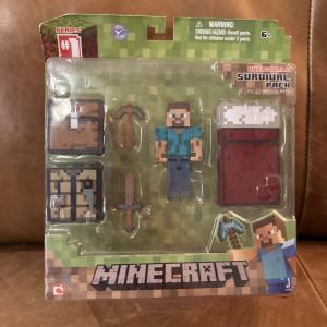 Minecraft Overworld Survival Pack Steve Series 1 Action Figure In Package