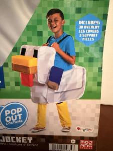 Minecraft Chicken Jockey Pop Out Costume Size Child Size XS- 2XL (4/5-18) New!