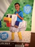 Minecraft Chicken Jockey Pop Out Costume Size Child Size XS- 2XL (4/5-18) New!