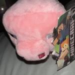 JINX Minecraft 10" Pink Plush Pig Rueben Spin Master Mojang 
