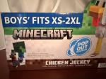 Minecraft Chicken Jockey Pop Out Costume Size Child Size XS- 2XL (4/5-18) New!