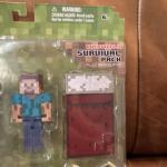 Minecraft Overworld Survival Pack Steve Series 1 Action Figure In Package