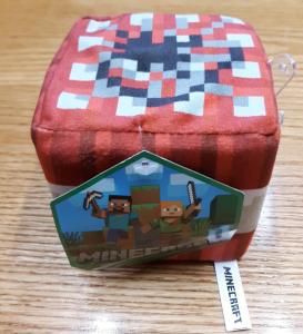 NEW Minecraft TNT Block Plush Toy Factory Stuffed Doll Figure Mojang Game Red