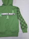 New Minecraft Creeper Boys Green Black Fleece Full Zip Hoodie XS 4/5 Graphic