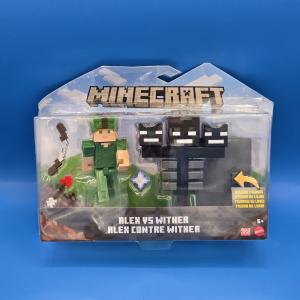 Minecraft Craft-a-Block The Wither v Alex, Action Deluxe Figures  HDV38 RARE!