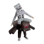Disguise Minecraft Spider Jockey Inflatable Costume, Official Minecraft Inflating Ride One with Air Inflating Fan, Child Size (10-12)