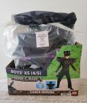 Disguise Minecraft Ender Dragon Boy's Sz XS 4-5 Costume 5 Piece Set NWT