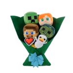Minecraft Plush Valentines Bouquet
