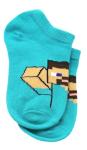 Minecraft No Show Socks for Boys, 10 Pair Multi Pack, Steve, Alex, Creeper, Zombie, Socks for Kids, Medium