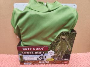 Minecraft Movie "Creeper" Pop Out Halloween Costume Boys Sz Sm 6/7 NEW