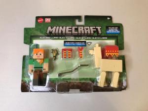 Minecraft Alex and Llama 3.25" Figures Pack Mattel 2024 NEW DAMAGED PACKAGING