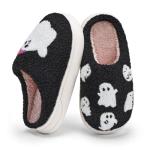 IceUnicorn Kids Slippers Boys Girls Warm Winter House Slippers Big Little Kids Non-Slip Soft Plush Memory Foam Home Shoes for Indoor Outdoor(Ghost,32/33)
