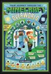 BUY ART FOR LESS Officially Licensed Minecraft - Overworld Biome - Framed Art Poster - 24 x 36 Inch - Sturdy Engineered Wood Frame with Plexi Glass - Ready to Hang