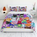 Allenjoy Twin Size Pixel Princess Comforter Set Gamer Bed Bedding Sets Bedroom Decor with 1 Pillowcase SC00287-005