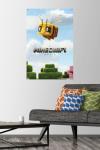 Trends International A Minecraft Movie - Bee One Sheet Wall Poster with Push Pins, 34L x 22.4W, Poster & Push Pin Bundle