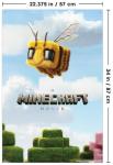 Trends International A Minecraft Movie - Bee One Sheet Wall Poster with Push Pins, 34L x 22.4W, Poster & Push Pin Bundle