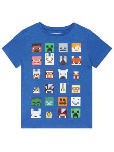Minecraft Blue Short Sleeve T-Shirt for Kids