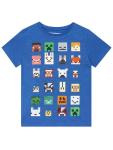 Minecraft Blue Short Sleeve T-Shirt for Kids