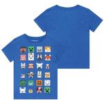 Minecraft Blue Short Sleeve T-Shirt for Kids