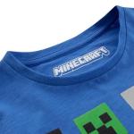 Minecraft Blue Short Sleeve T-Shirt for Kids