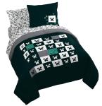 Minecraft Creeper Queen Comforter Set - 7 Piece Gamer Bedding Includes Set & ...