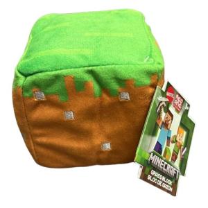 Mattel - Minecraft Block Plush Stuffed Animal - GRASS BLOCK [3 inch] - New