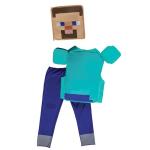 Disguise Minecraft Steve Costume for Kids, Official Minecraft Costume Pop Out Outfit with Headpiece, Child Size (7-8)