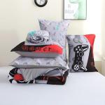 PALENVILI 7 Pieces Gamer Comforter Set for Boys Gaming Bedding Set for Kids Girls Teens,Video Game Bed in a Bag with Comforters, Sheets, Pillowcases & Shams