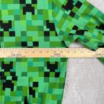 Minecraft Creeper Jacket Hoodie Mask Hood Large L Boy Girl NEW Zip Halloween NWT