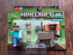 Minecraft Action Figures Steve & Donkey 3.25 in Scale Collectible Toy New Mattel