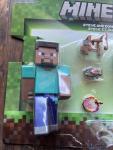Minecraft Action Figures Steve & Donkey 3.25 in Scale Collectible Toy New Mattel