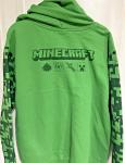 Minecraft Licensed Boys Long Sleeve Full Zip Pixeled Hoodie Green Size XL NEW