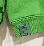 Minecraft Licensed Boys Long Sleeve Full Zip Pixeled Hoodie Green Size XL NEW