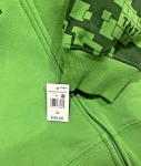 Minecraft Licensed Boys Long Sleeve Full Zip Pixeled Hoodie Green Size XL NEW