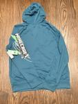 Minecraft Creeper Gaming Hoodie Mens XL Blue Full Zip Graphic Sweatshirt NWT