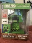 Paladone Minecraft Creeper LED Night Light Green Battery Powered Video Game