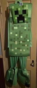 Disguise Licensed Minecraft Creeper Child Size 7-8 Costume Green New W/ Out Tags