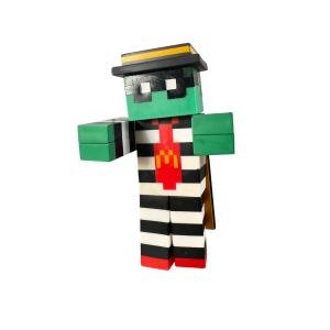 McDonald's Minecraft Hamburglar Figure 2025 Adult Happy Meal Toy Collectible