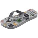 Kids' Minecraft Top Flip Flops Steel Grey